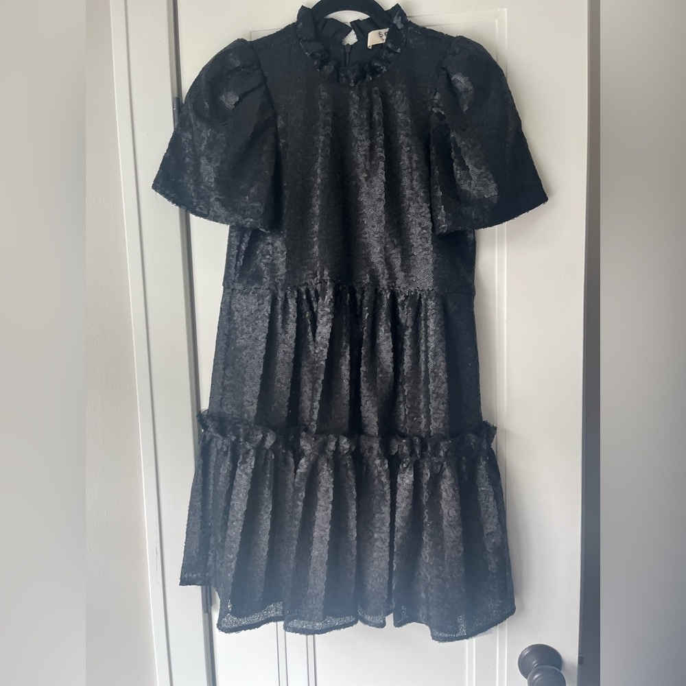$495 Sea New York Rachelle Sequin Tunic Mini Dress